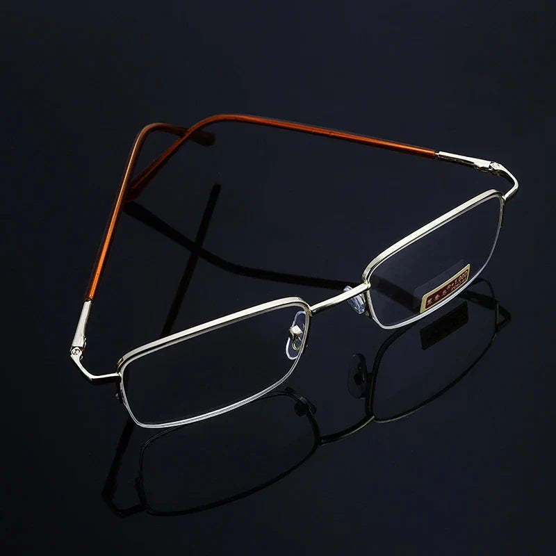 Premium Metal Frame Reading Glasses with HMC (High Multi-Coating) Lenses