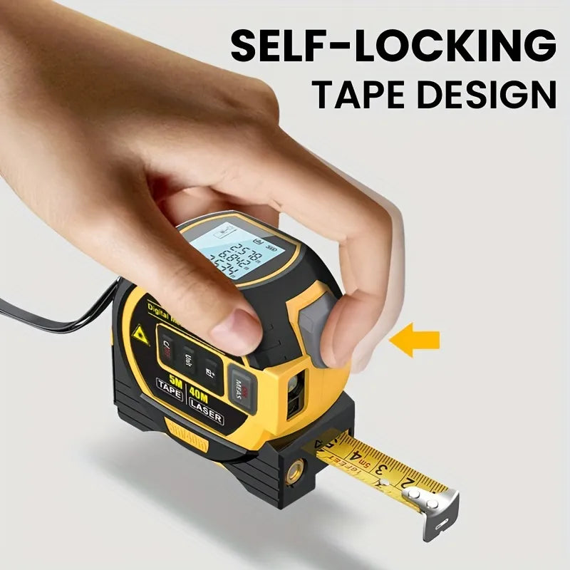 Digital 3 In 1 Smart High Precision LCD Laser Rangefinder Distance Meter