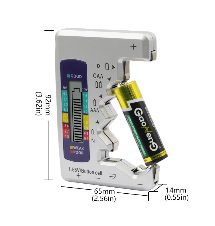 Universal Digital LCD Batteries Tester / Checker