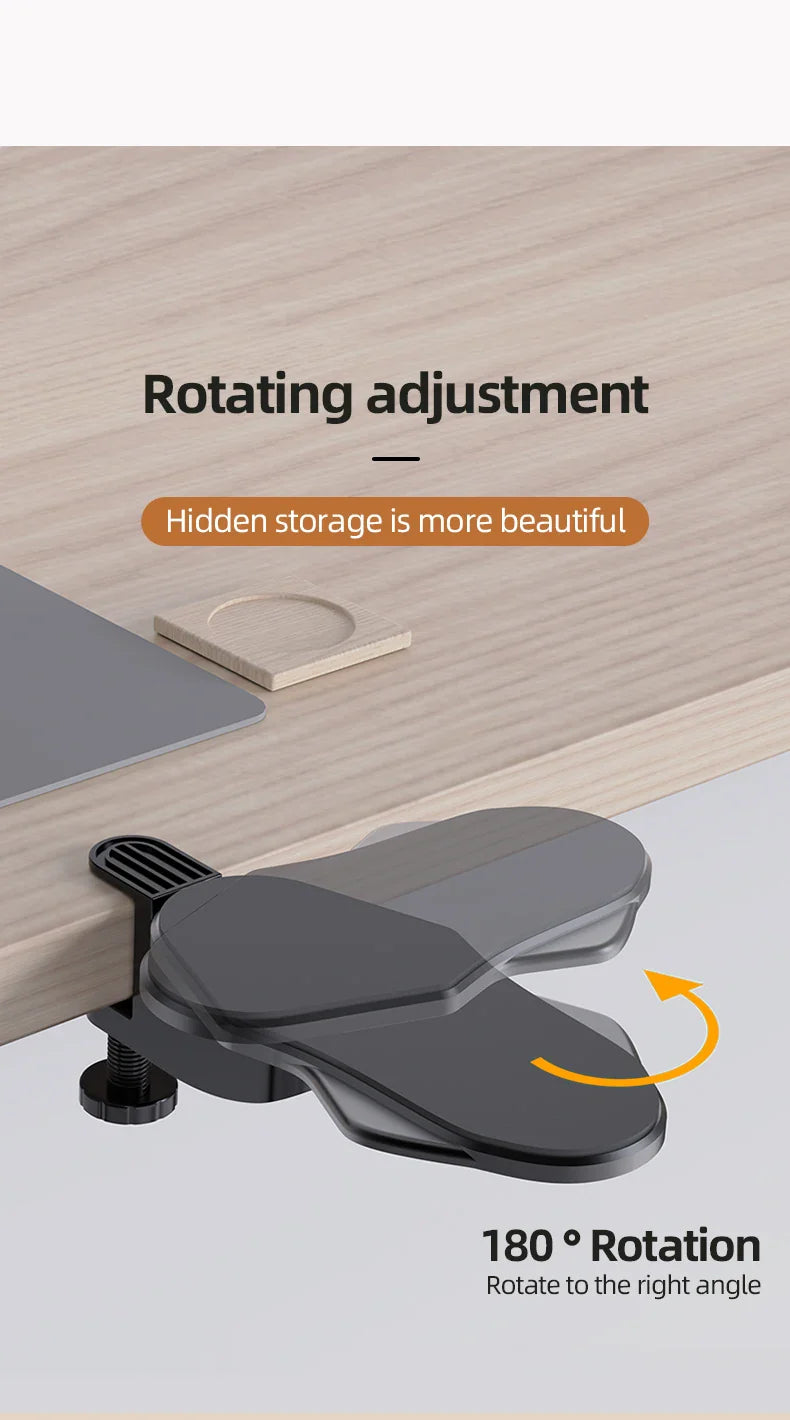 ArmEase Ergonomic Rotating Desk Arm & Wrist Rest Healthy Posture Support Pad