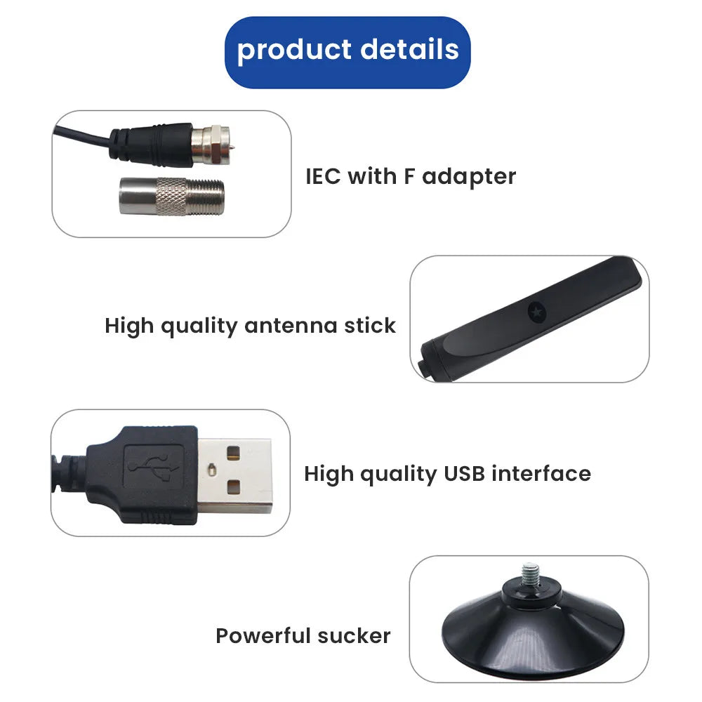 4K HD Long-Range Advanced Signal Amplifier & Noise Filtering Indoor TV Antenna