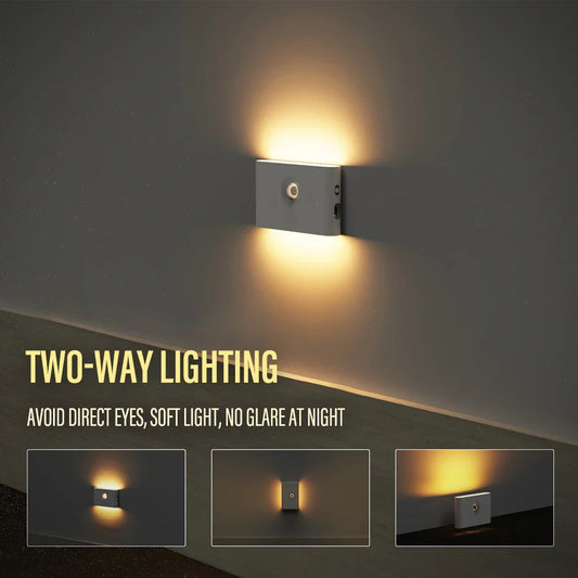 Intelligent Sensor Two-Way Lighting Magnetic Rechargeable LED Night Light