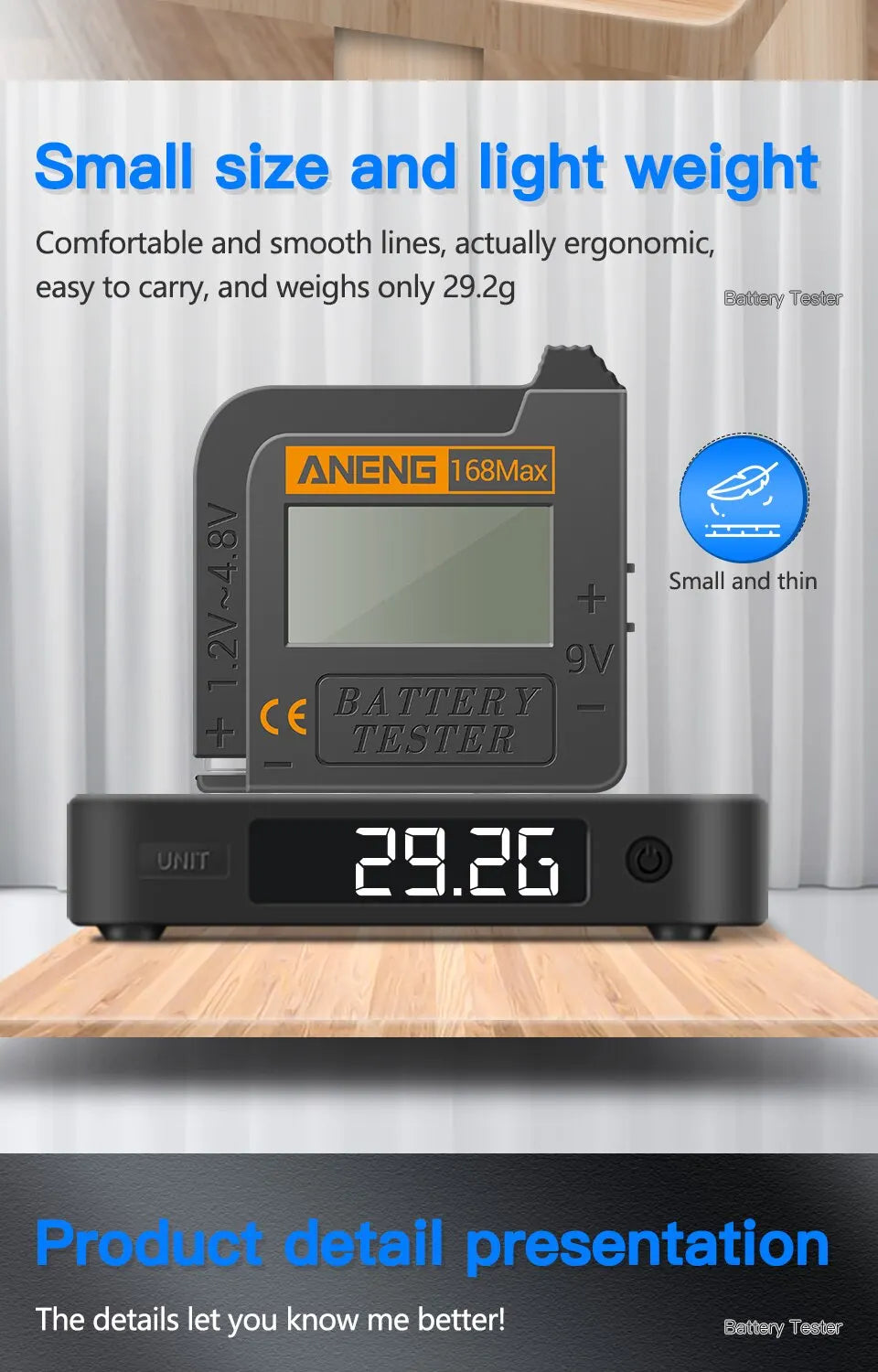 ANENG Universal Digital Display Lithium Battery Tester