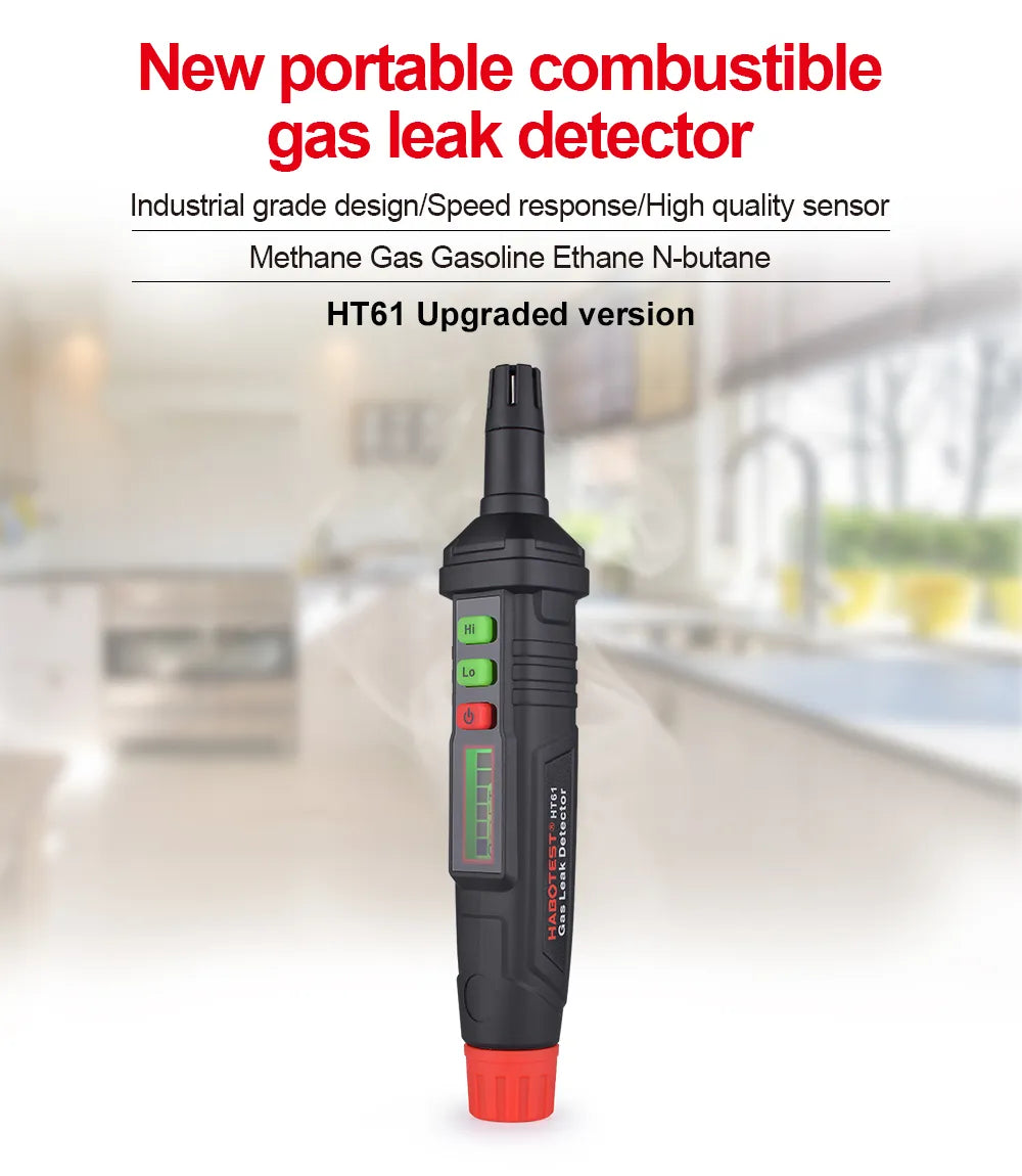 HT61 Sound & Screen Flammable Gases Leak Detector
