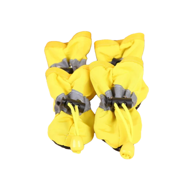 Waterproof Small Pet Anti-slip Rain Boots (4pcs)