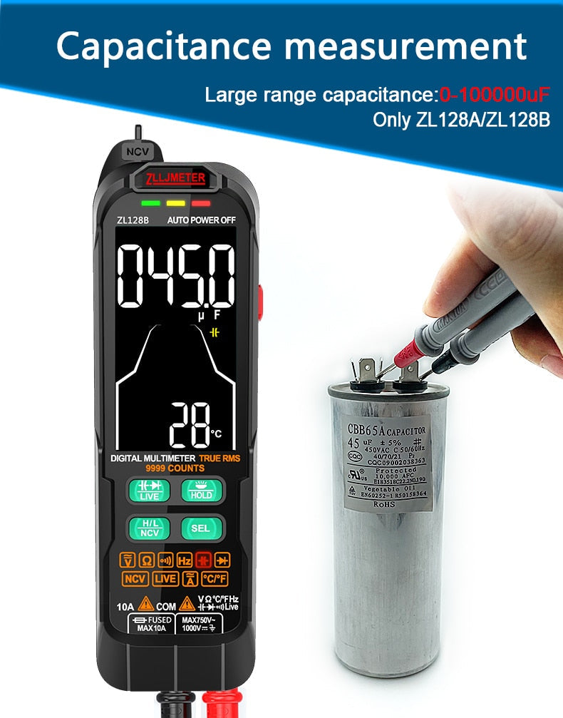Professional Digital Current / Voltage Smart Multimeter