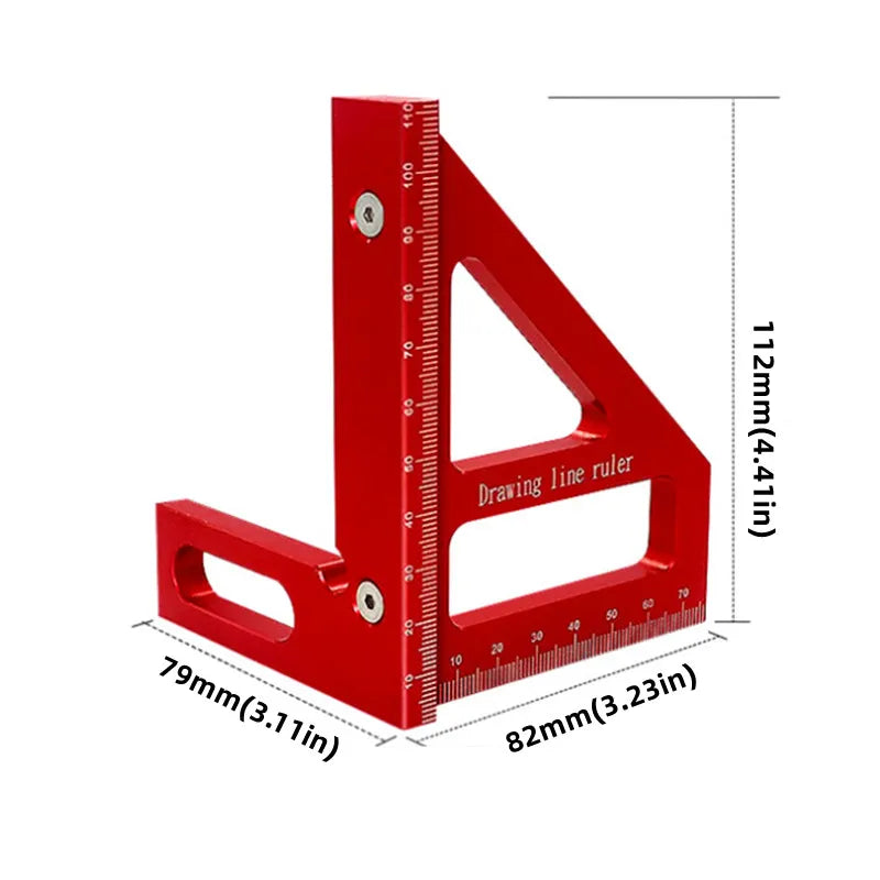 Woodworking 3D Multi Angle Measuring Carpenter Square