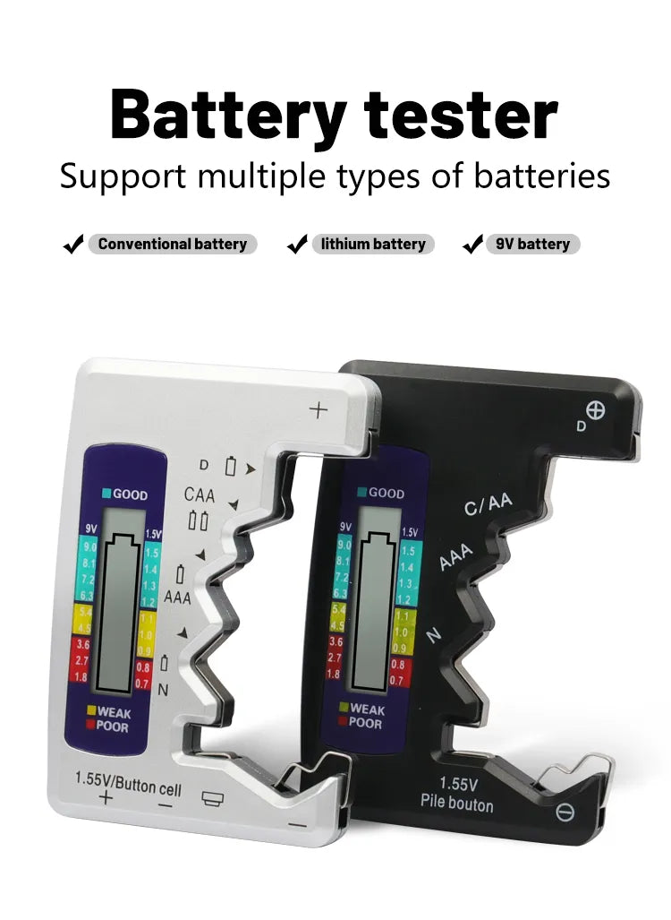 Universal Digital LCD Batteries Tester / Checker