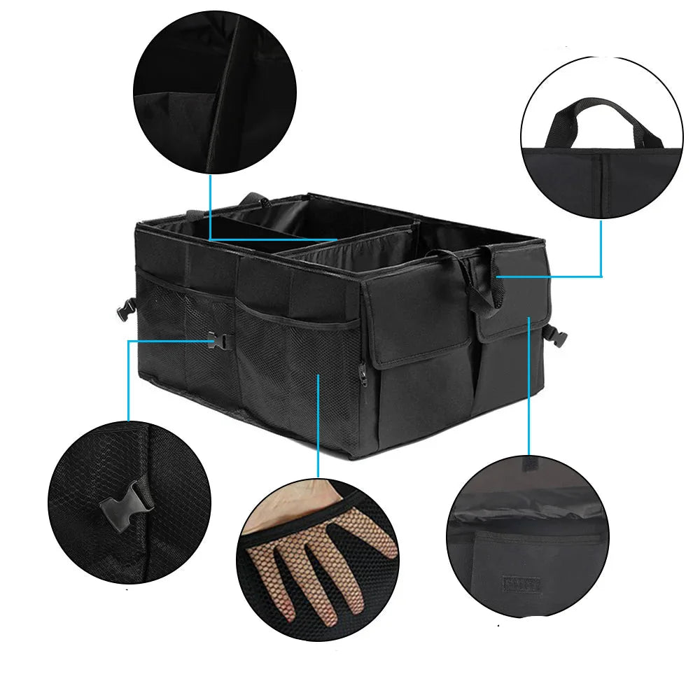 TrunkMaster XL Heavy-Duty Tear-Resistant Foldable Multi-Compartment Car Organizer