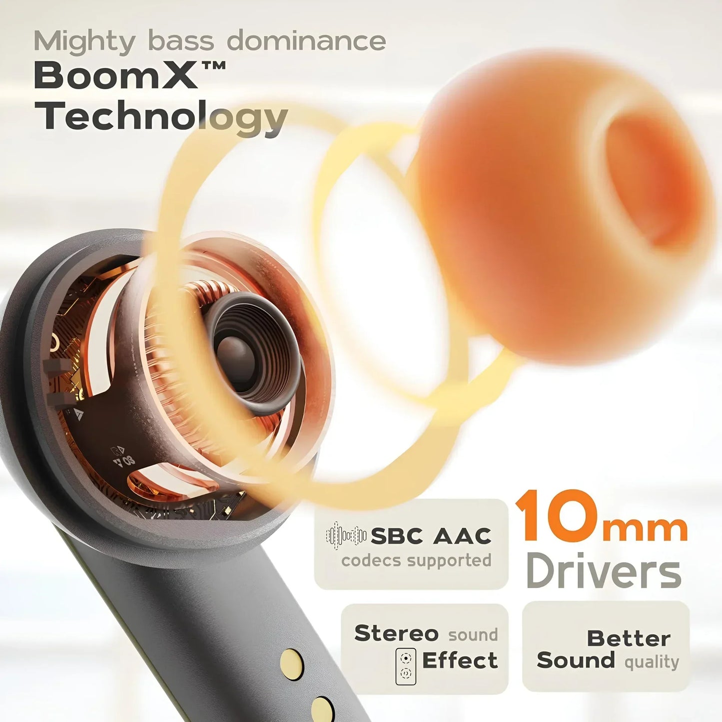 TWS Dual Microphone Earphones with Active Noise Cancellation & Ultra-low Latency