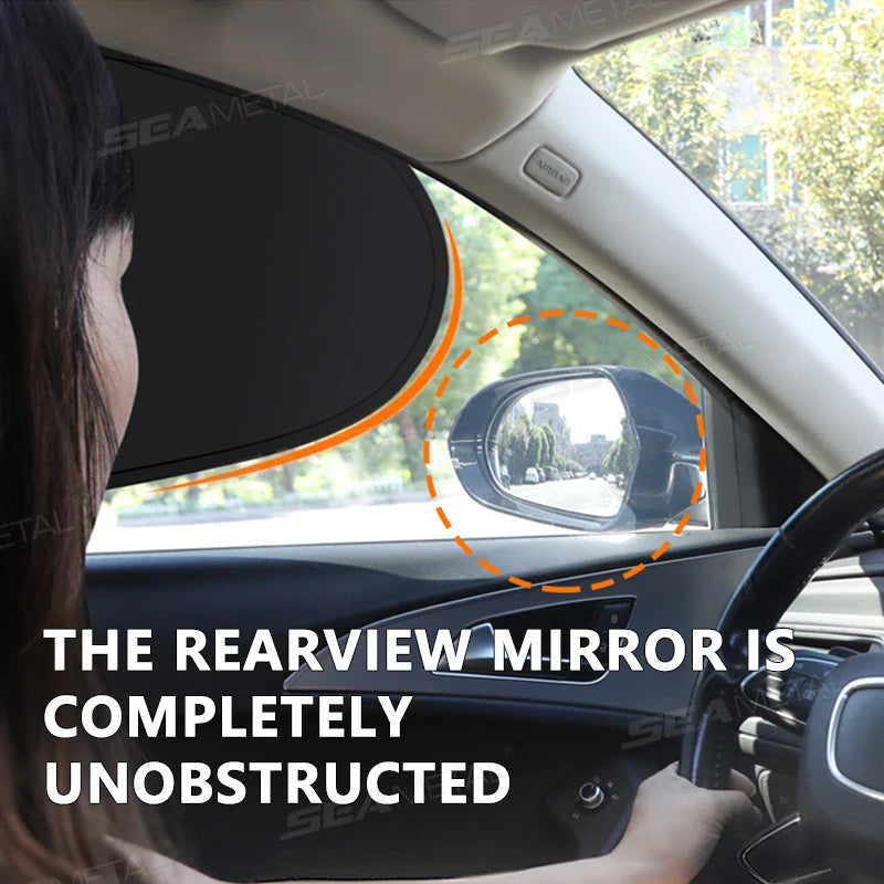 Glare Reduction & Skin Protection Electrostatic Car Window UV Blocking Sun Shade