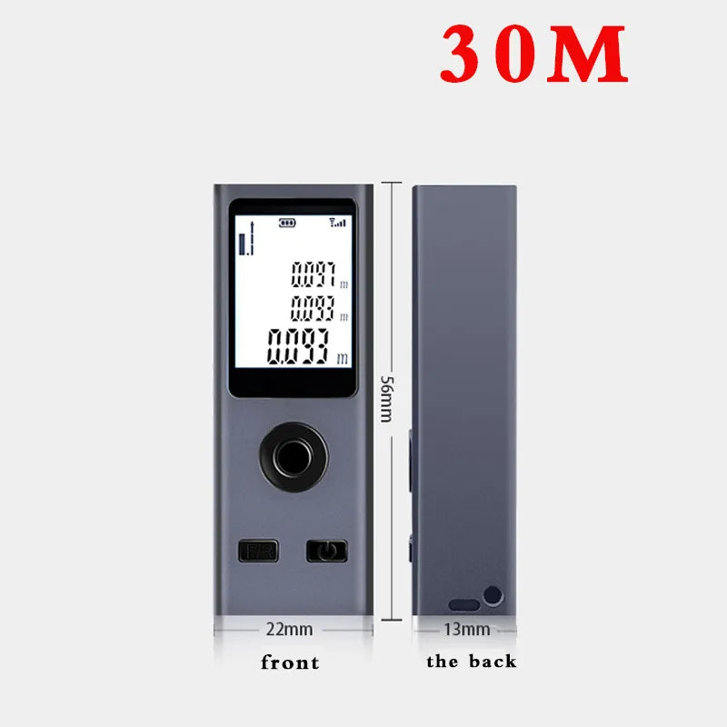 Micro-Size Smart Digital Laser USB Charge Rangefinder Meter