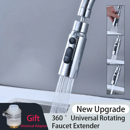 Universal 360° Rotation 3 Modes Faucet Extender