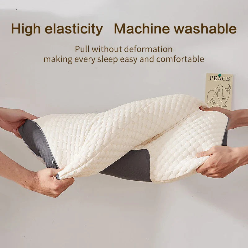 Cervical Support Orthopedic Neck Pillow with 3D Massage & Antibacterial Breathable Mesh
