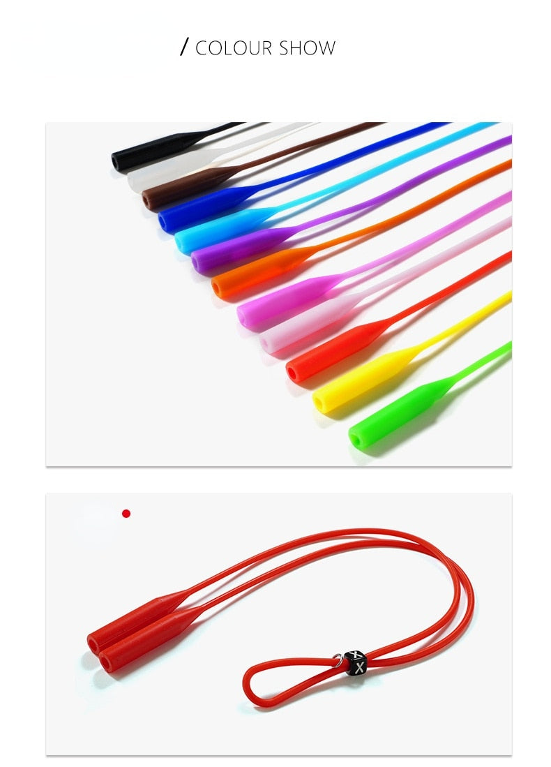 Adjustable Elastic Silicone Eyeglasses Straps(3pcs)