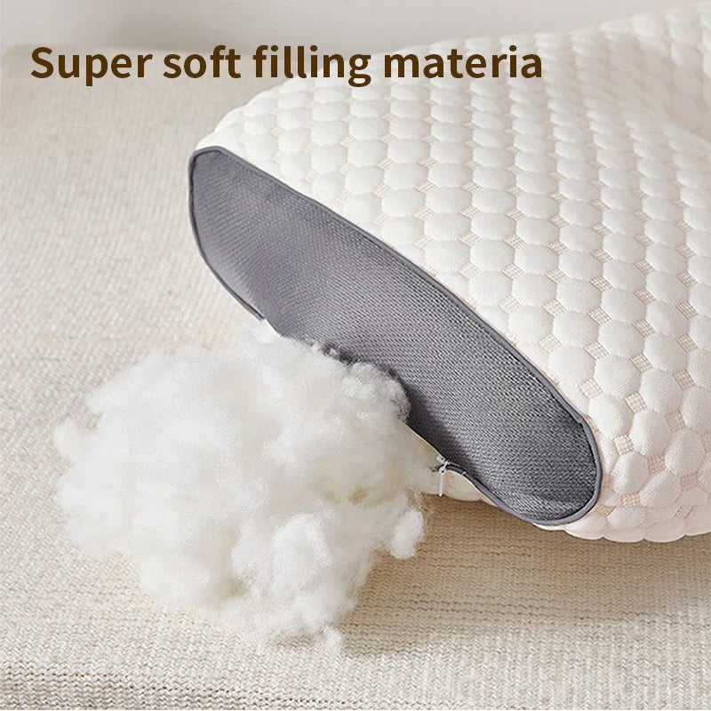 Cervical Support Orthopedic Neck Pillow with 3D Massage & Antibacterial Breathable Mesh