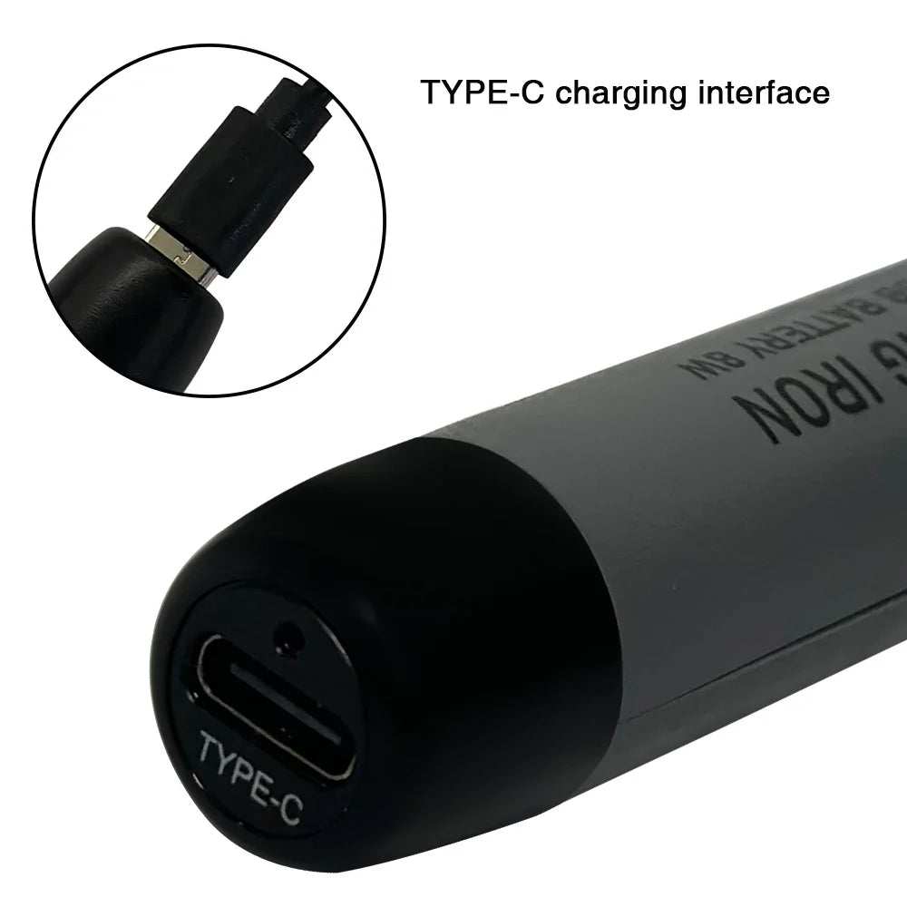 Wireless Fast Charging Electric Soldering Kit With Smart LED Digital Display