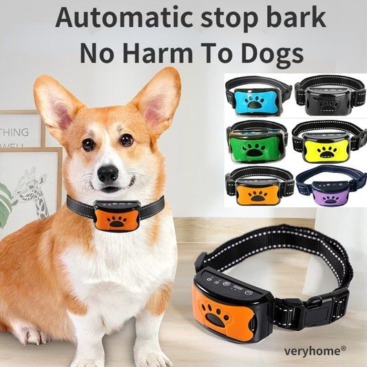 Ultrasonic+Vibration Dog Anti Barking Training Collar (NO Electroshocks)