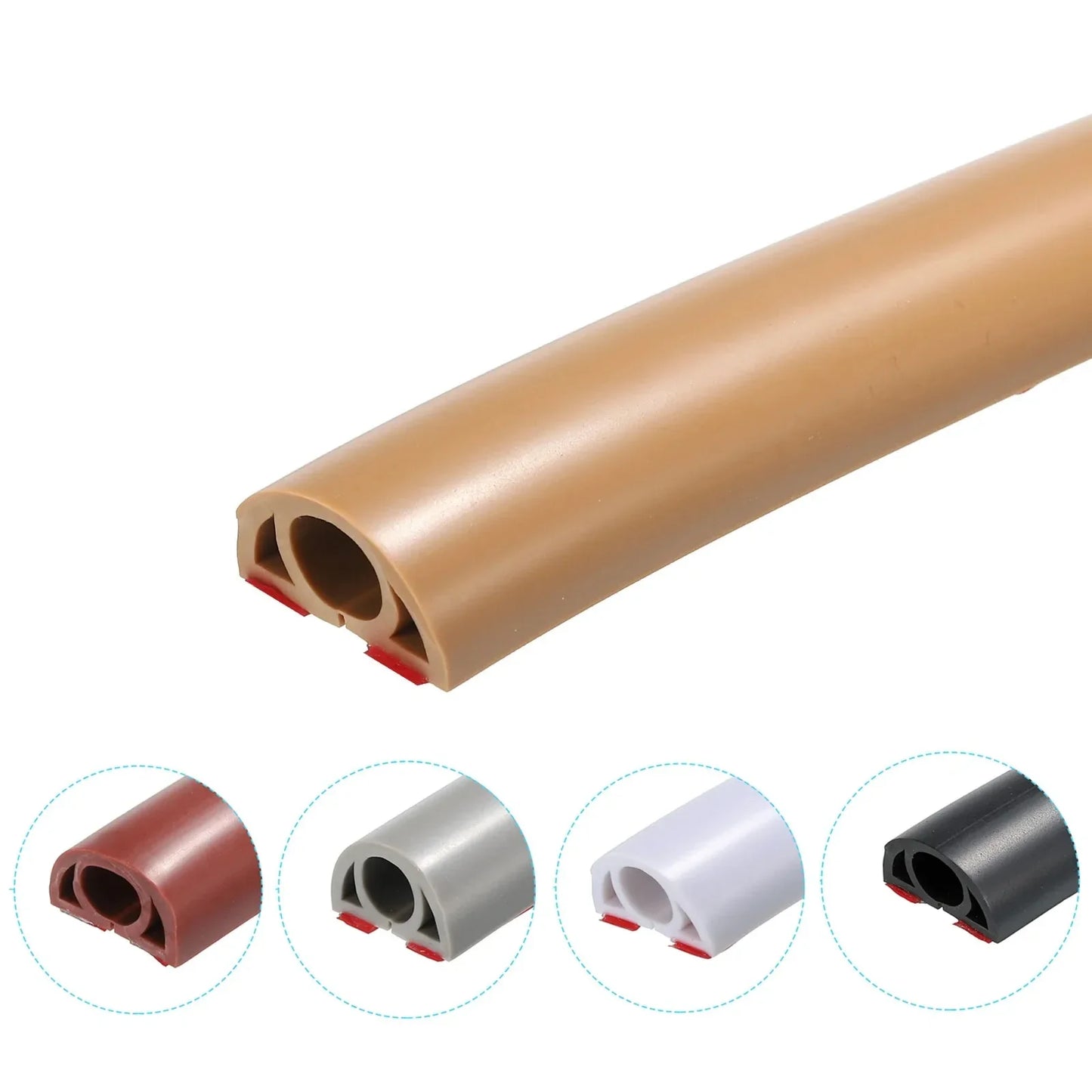 Flexible & Durable PVC Self-adhesive Floor / Wall Cord Cover