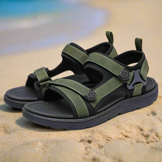 Extraordinary Comfort Lightweight & Flexible Non-Slip Waterproof Hoop & Loop Sandals