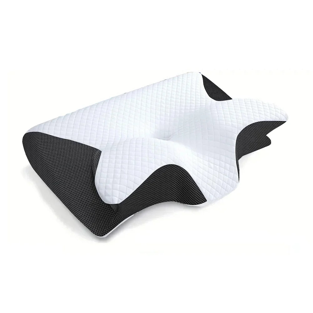 Cervical Support Orthopedic 2-in-1 Memory Foam Neck & Shoulder Pressure Relief Pillow
