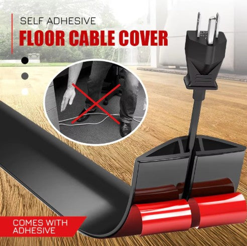 Flexible & Durable PVC Self-adhesive Floor / Wall Cord Cover