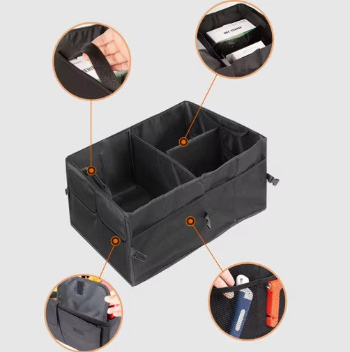 TrunkMaster XL Heavy-Duty Tear-Resistant Foldable Multi-Compartment Car Organizer