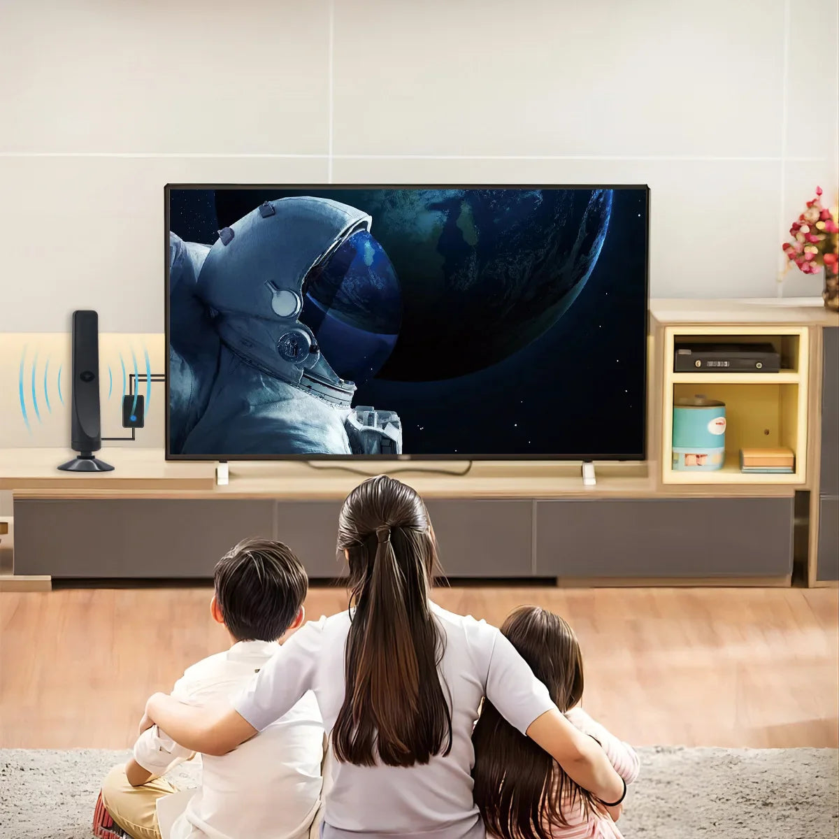 4K HD Long-Range Advanced Signal Amplifier & Noise Filtering Indoor TV Antenna