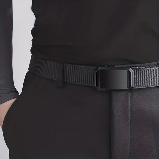 Quick Release Genuine Metal Buckle Tactical Style Soft Nylon Belt