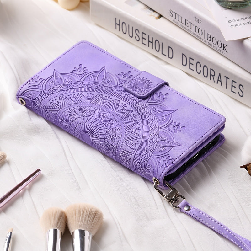 Full Screen Protection Deluxe Zipper Wallet Case with Foldable Kickstand for iPhone