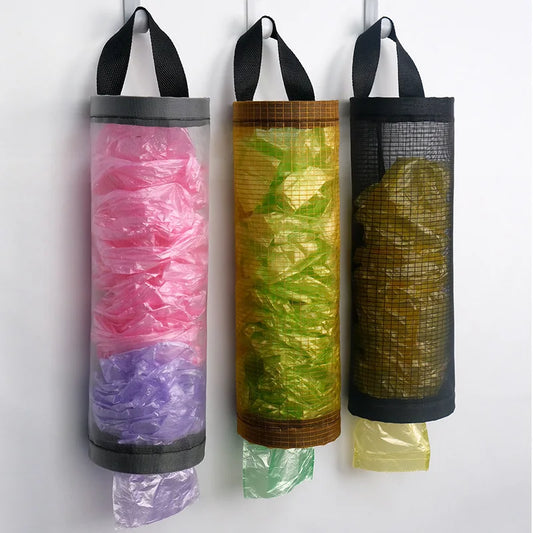 Kitchen Plastic Bag Hanging Organizer (3pcs set)