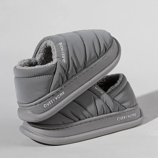 Winter Plush Thick Bottom Anti Slip Waterproof Indoor & Outdoor Slippers