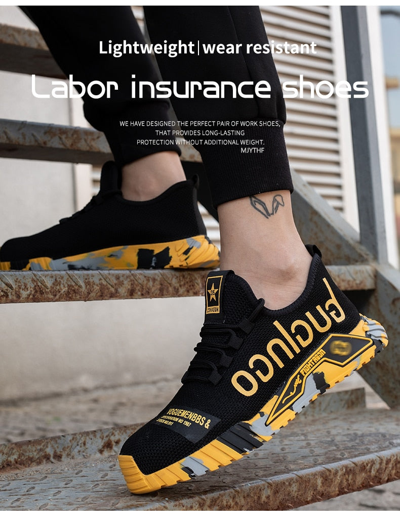 Indestructible Puncture & Smashing Proof Work Safety Shoes