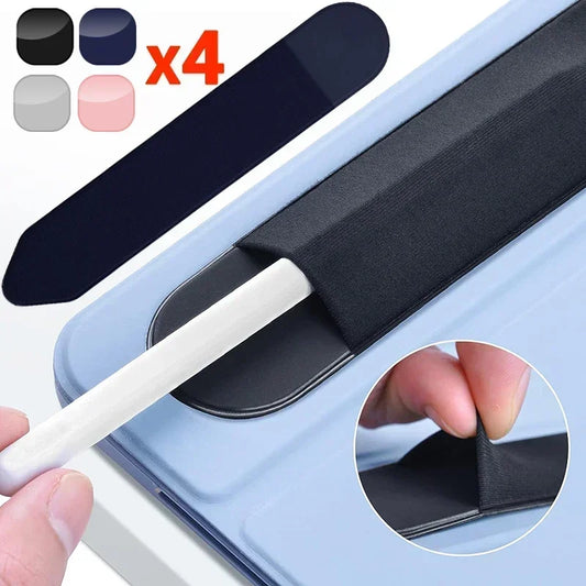 StickySecure Self-Adhesive & Reusable Universal Fit Stylus Pen Holders (4 pcs set)