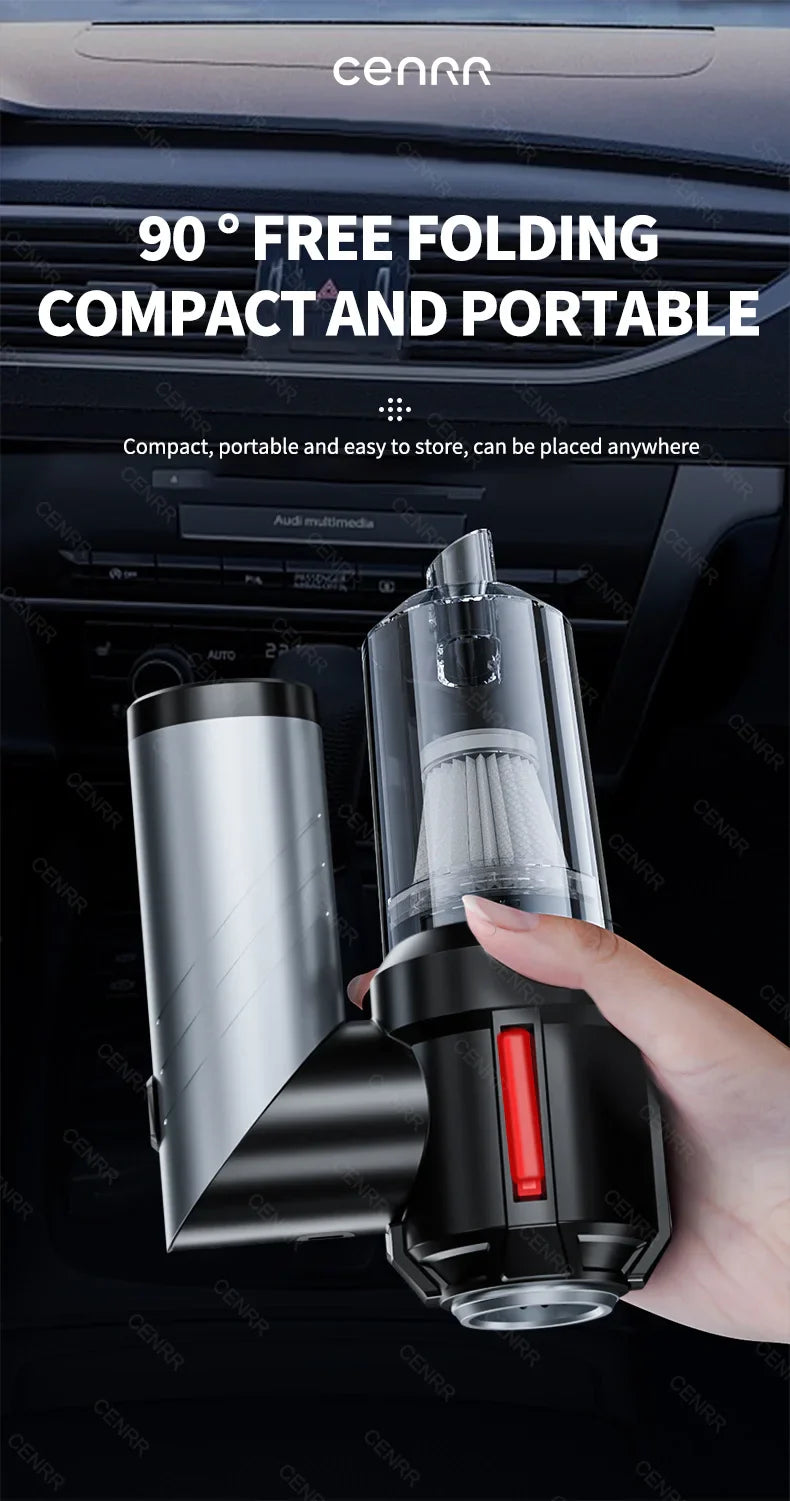 CENRR Powerful Handheld Wireless Dual Cleaning Functions Vacuum Cleaner
