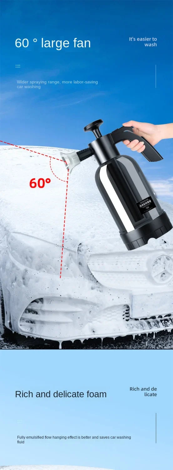 Bleo™ Multi-Surface 2L Foam Sprayer – Adjustable Nozzles & Wide Fan Spray
