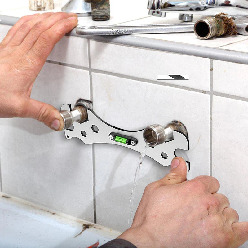 Multi-Angle & Hex Sizes Universal Faucet Leveling & Installation Wrench