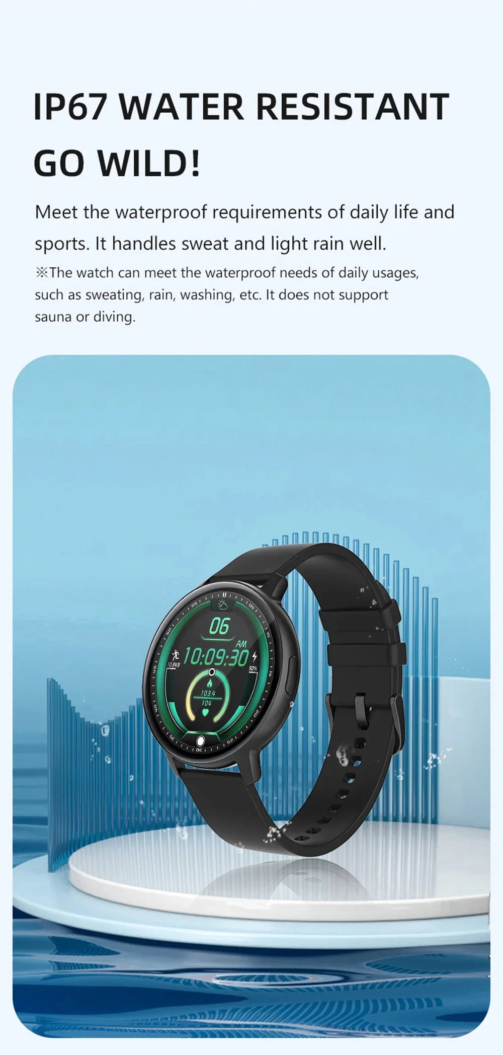 COLMI 1.43'' Large Display Android& IOS Smartwatch for Seniors