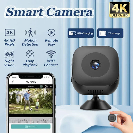Ultra HD 4K Motion Detection & Night Vision Magnetic Smart WIFI Camera