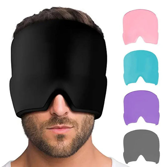 Cold Therapy Headaches & Migraines Pain & Stress Relief Ice Cap / Eye Mask