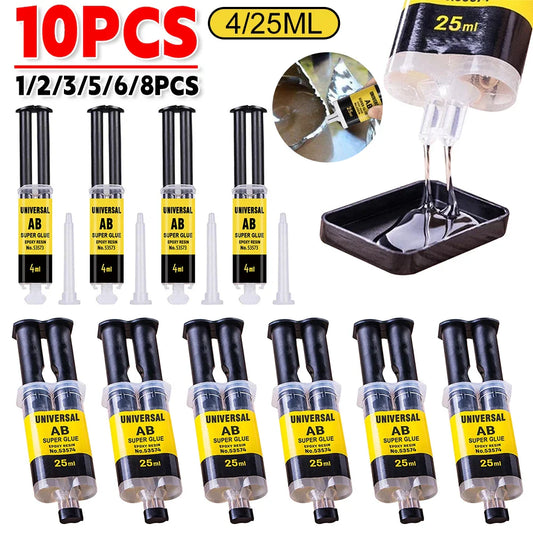 Japanese Heat Resistant Waterproof Super Adhesive Epoxy Resin Instant AB Glue (2pcs)