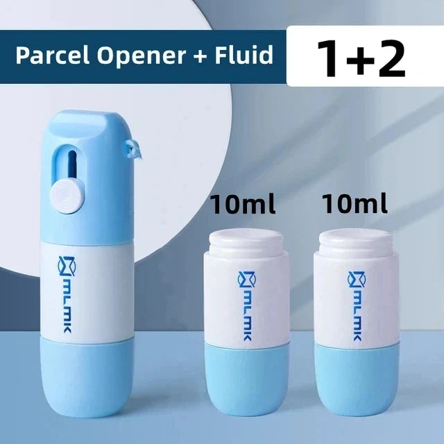 Wipe & Slice 2-in-1 Privacy Protection Fluid & Package Opening Safety Knife