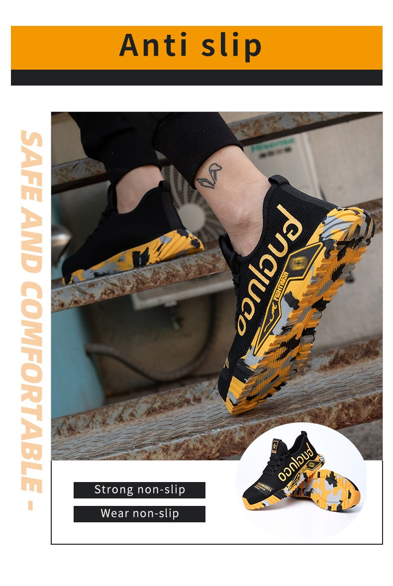 Indestructible Puncture & Smashing Proof Work Safety Shoes