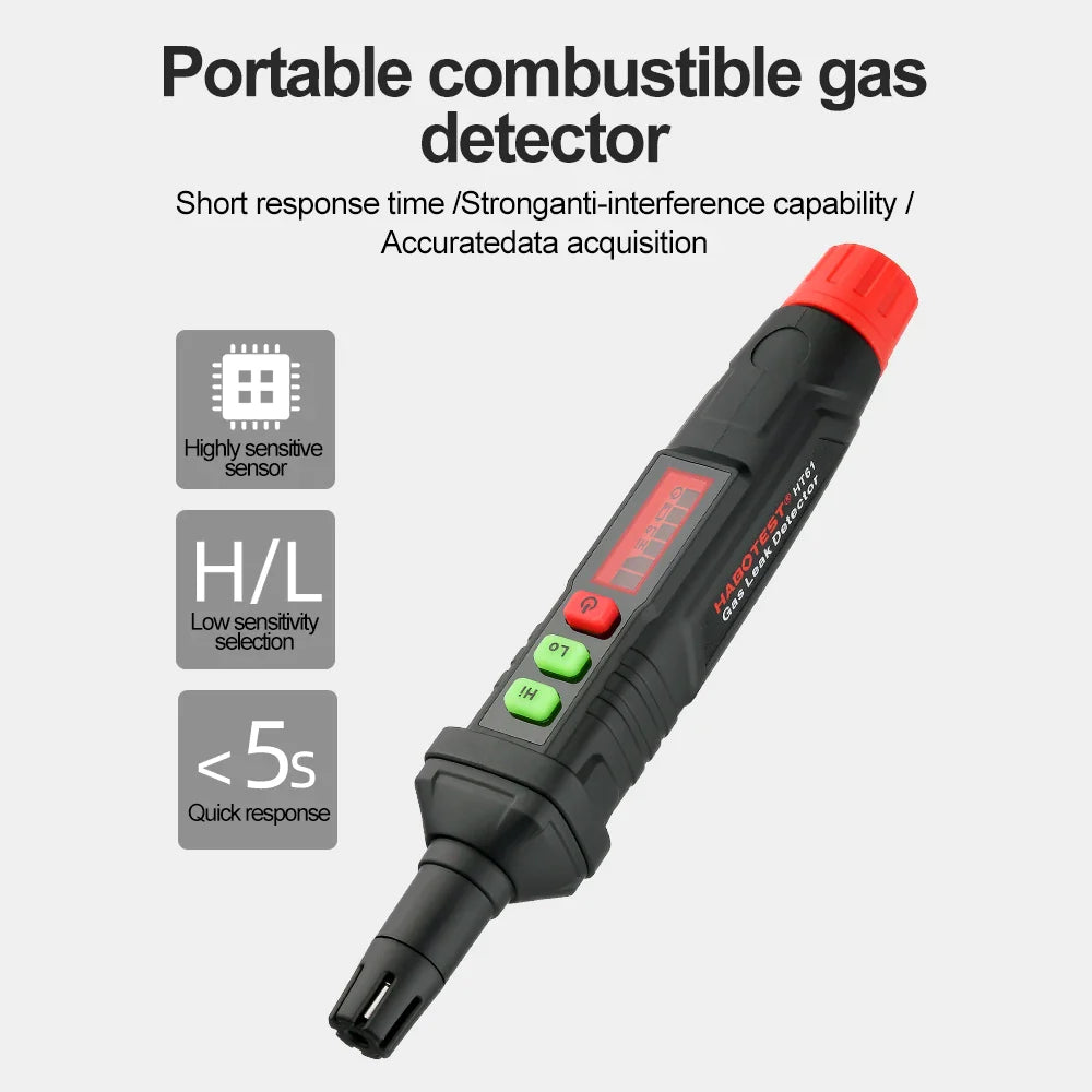 HT61 Sound & Screen Flammable Gases Leak Detector