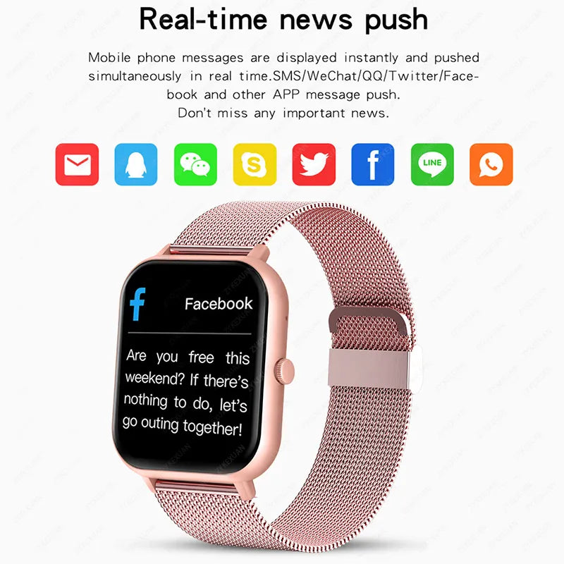 Bluetooth Health Monitoring Smartwatch For Men And Women
