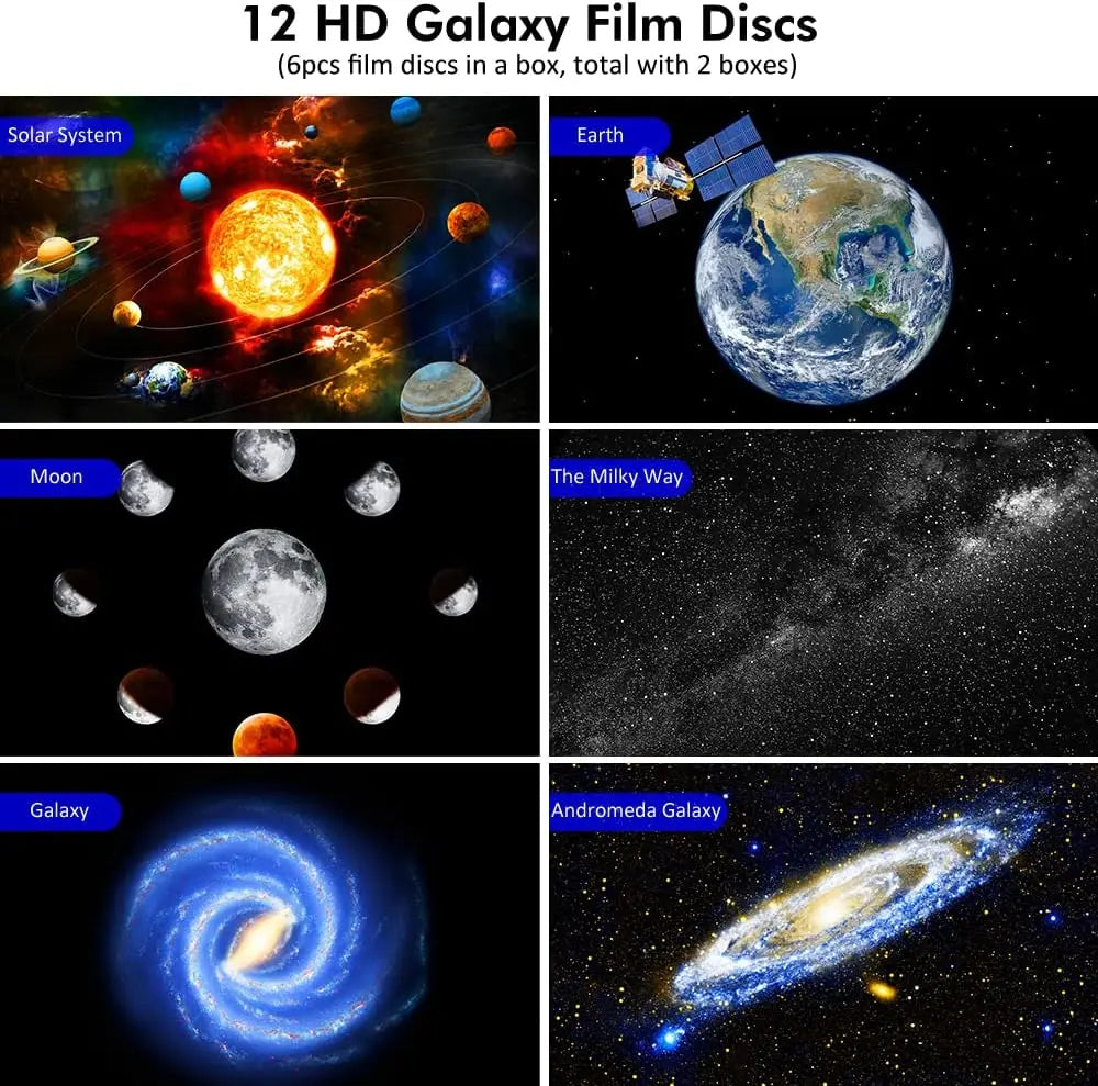 4K HD Ultra-Clear Imaging 12 in 1 Planetarium Galaxy Projector