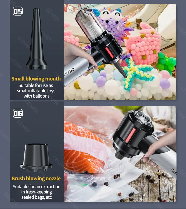 CENRR Powerful Handheld Wireless Dual Cleaning Functions Vacuum Cleaner