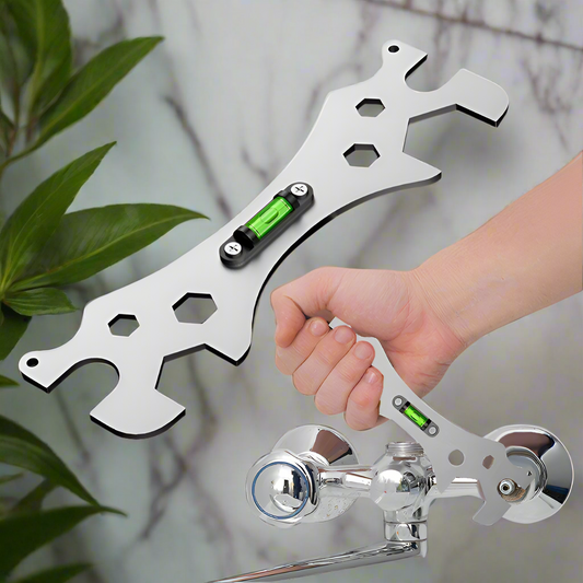 Multi-Angle & Hex Sizes Universal Faucet Leveling & Installation Wrench