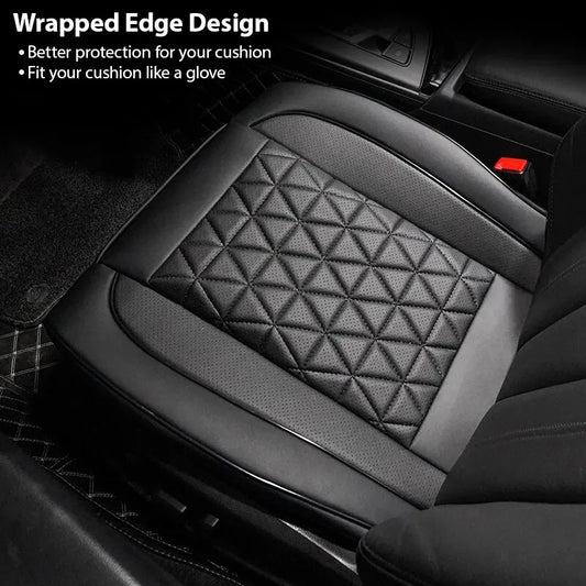 Deluxe PU Leather Car Seat Cover – Padded, Breathable & Universal Fit