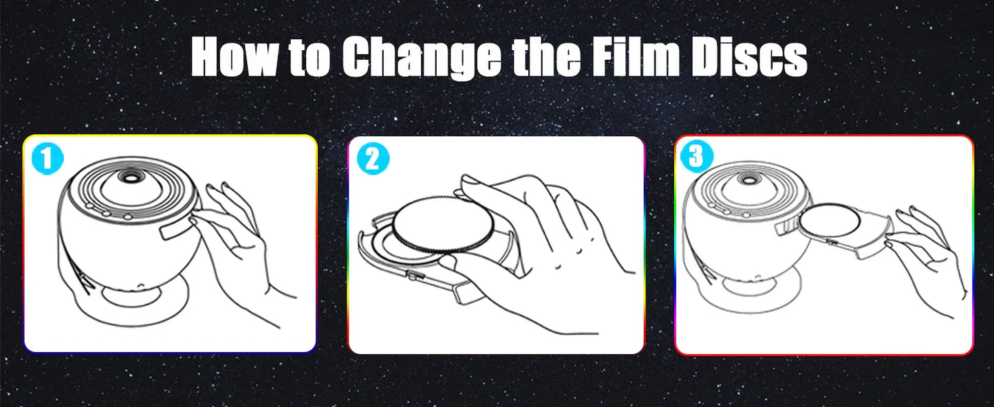 4K HD Ultra-Clear Imaging 12 in 1 Planetarium Galaxy Projector